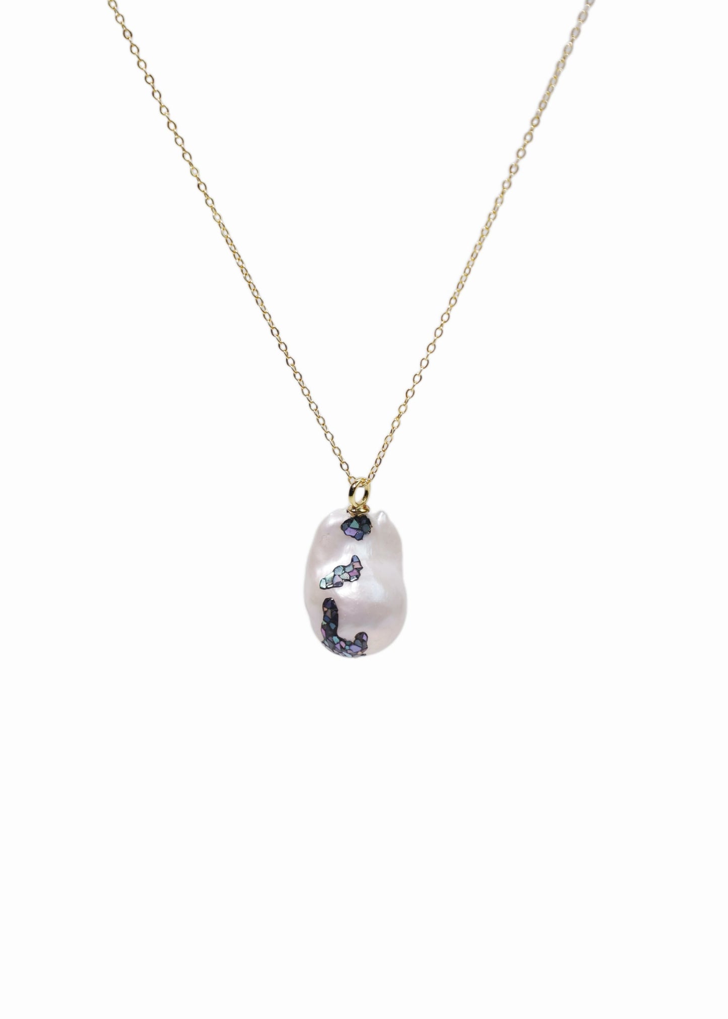 Nacre single Baroque Pearl Necklace
