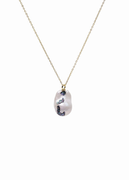 Nacre single Baroque Pearl Necklace